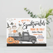 ハロウィントランクオアトリートのご招待 招待状 (スタンド正面)