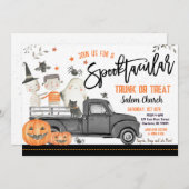 ハロウィントランクオアトリートのご招待 招待状 (正面/裏面)