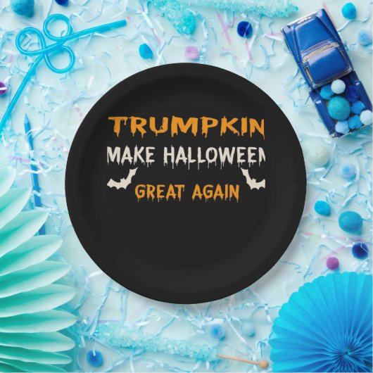 ハロウィントランプキおもしろいンでハロウィーン素晴らしアガイ ペーパープレート (パーティー)