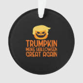 ハロウィントランプキンがハロウィーンを再素晴らし作 オーナメント (正面)
