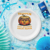ハロウィントランプキンがハロウィーンを再素晴らし作 ペーパープレート (パーティー)