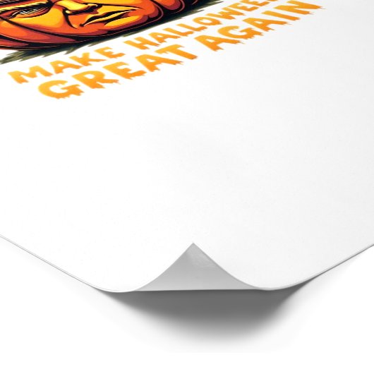 ハロウィントランプキンがハロウィーンを再素晴らし作 ポスター (角)