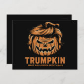ハロウィントランプキンがハロウィーンを再素晴らし作 ポストカード (正面/裏面)