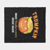 ハロウィントランプキン – ハロウィーンを再素晴らし作 フリースブランケット (正面(横))