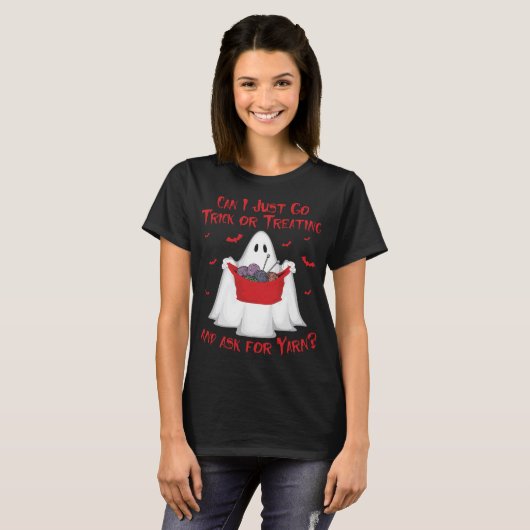 ハロウィントリックまたは頼処理糸 Tシャツ (正面フル)