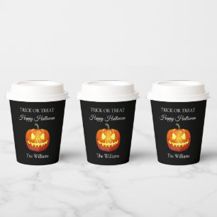 ハロウィントリックオアトリート スプーキー パンプキン かわいい 紙コップ