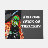 ハロウィントリック又はトリーターサイン ドアマット (正面)