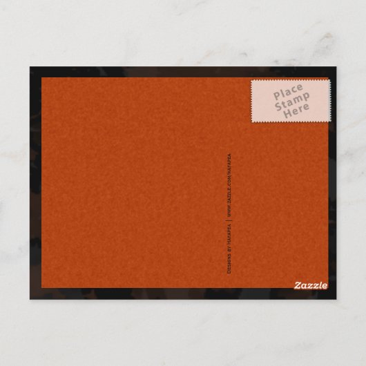 ハロウィントーストフェリーマルティーニアート ポストカード (裏面)