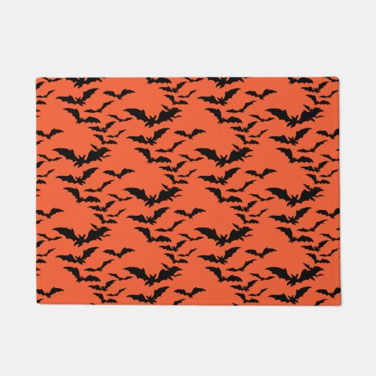ハロウィンドアマット – こうもり ドアマット (正面)