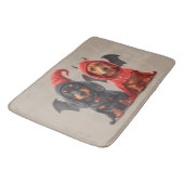 ハロウィンドダッシュントドッグズデビルこうもり バスマット (アングル)