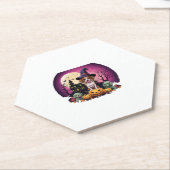 ハロウィンドッグ秋愛好家 ペーパーコースター (アングル)