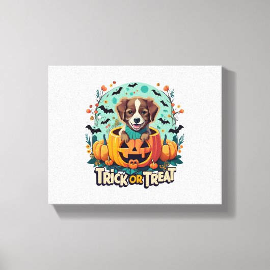 ハロウィンドッグ1 キャンバスプリント (正面)