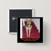 ハロウィンドッグ&ノートリート 缶バッジ (正面&裏面)