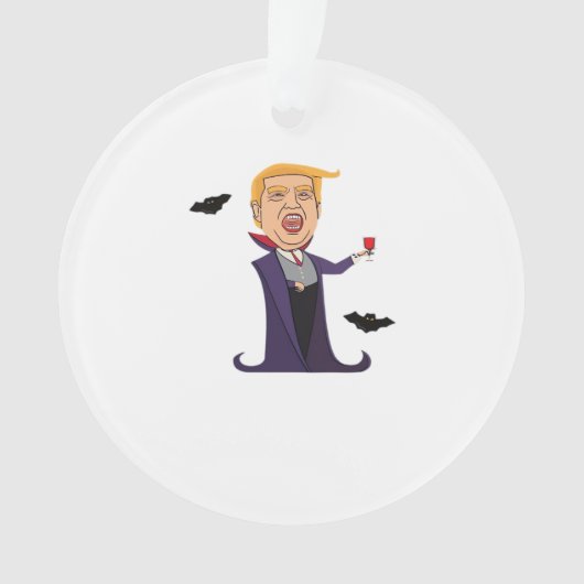 ハロウィンドラキュラおもしろい オーナメント (正面)