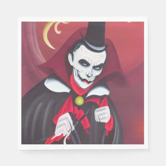 ハロウィンドラキュラ スタンダードランチョンナプキン (正面)