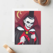 ハロウィンドラキュラ ノートカード (正面/裏面インサイチュ)