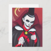 ハロウィンドラキュラ ノートカード (正面/裏面)