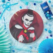 ハロウィンドラキュラ ペーパープレート (パーティー)