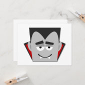 ハロウィンドラキュラTシャツとギフト カード (正面/裏面インサイチュ)