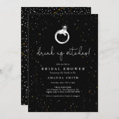 ハロウィンドリンクアップウィッチズカクテルブライダルシャワー 招待状 (正面/裏面)