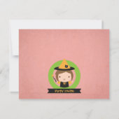 ハロウィンドレスアップバースデーパーティ招待状 招待状 (裏面)