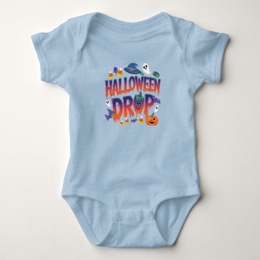 ハロウィンドロップ ベビーボディスーツ (正面)