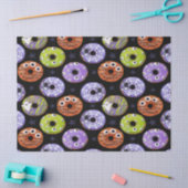 ハロウィンドーナツのパターン。怖いドーナツパターン。 薄葉紙 (クラフト)