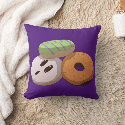 ハロウィンドーナツ装飾用クッション クッション (ブランケット)