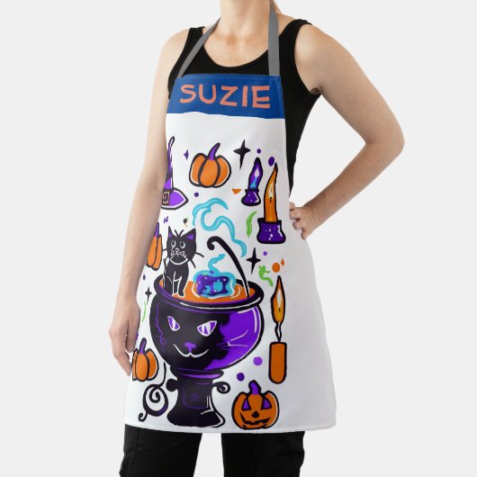 ハロウィンドールエプロン – かわいい不気味料理プレゼント エプロン (インサイチュ)