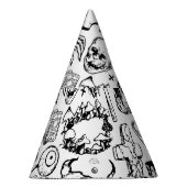 ハロウィンドールコレクション、ヴィンテージスタイル。 パーティーハット (右)