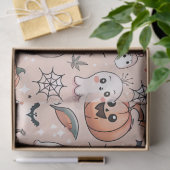 ハロウィンドールパターンと幽霊&カボチャ2 薄葉紙 (ギフト)