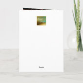 ハロウィンナイトのいたずら詩のホリデーカード シーズンカード (裏面)