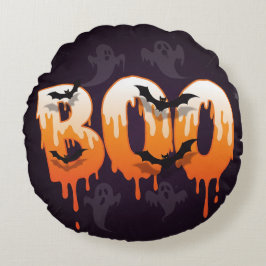 ハロウィンナイトのイラスト ラウンドクッション