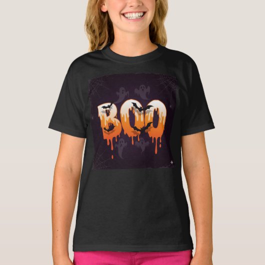 ハロウィンナイトのイラスト Tシャツ (正面)