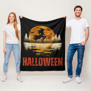 ハロウィンナイトウィッチ フリースブランケット