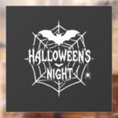 ハロウィンナイトコウモリクモの巣ベクター デザイン_1 ウィンドウサイン (シート2)
