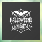 ハロウィンナイトコウモリクモの巣ベクター デザイン_1 ウィンドウサイン (シート3)