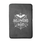 ハロウィンナイトコウモリクモの巣ベクター デザイン_1 バスマット (正面縦)