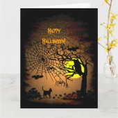 ハロウィンナイトハッピーハローウィン! カード (黄色い花)