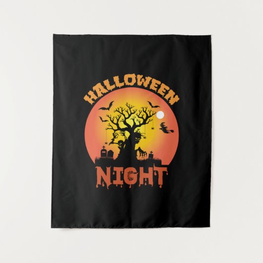 ハロウィンナイトバースデー タペストリー (正面)