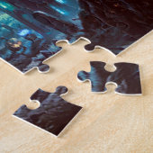 ハロウィンナイトフルムーン幽霊のよく出る墓地 ジグソーパズル (側面)