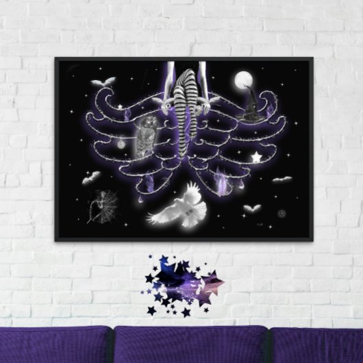 ハロウィンナイトプリント。 ポスター