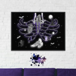 ハロウィンナイトプリント。 ポスター