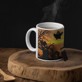 ハロウィンナイト怖い幽霊たちとこうもり マグカップ