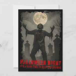 ハロウィンナイト懇親会葉書 シーズンカード