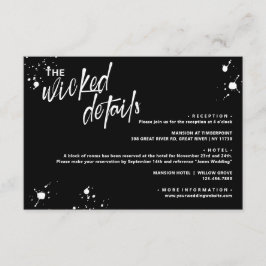 ハロウィンナイト・オブ・ザ・リビング結婚・詳細 エンクロージャーカード