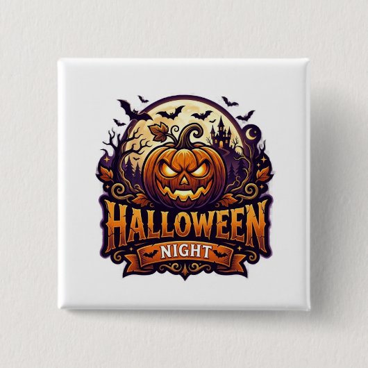 ハロウィンナイト 缶バッジ (正面)