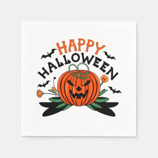 ハロウィンナプキンス スタンダードカクテルナプキン (正面)
