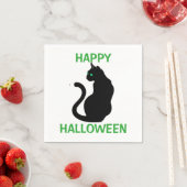 ハロウィンナプキン/黒猫 スタンダードカクテルナプキン (インサイチュ)