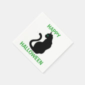 ハロウィンナプキン/黒猫 スタンダードカクテルナプキン (角)
